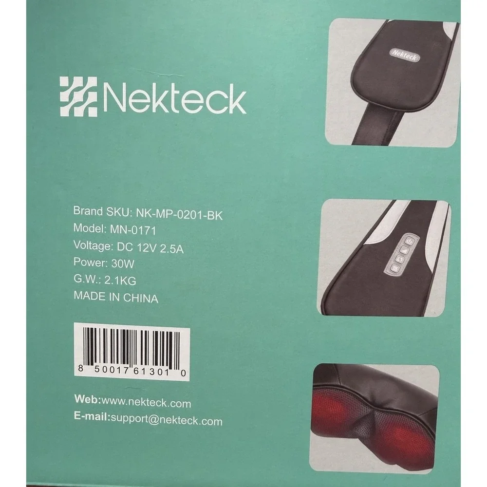 Car 12‎ V AC DC Adapter Charger for Nekteck Shiatsu Massager Auto Vehicle Travel